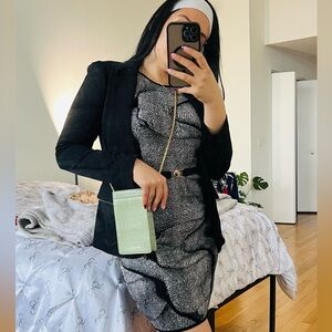 $225 Anthropologie Phone Case Loeffler Randall Crocodile Leather Crossbody